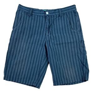 Vurt Striped Black Chino Shorts Sz 32